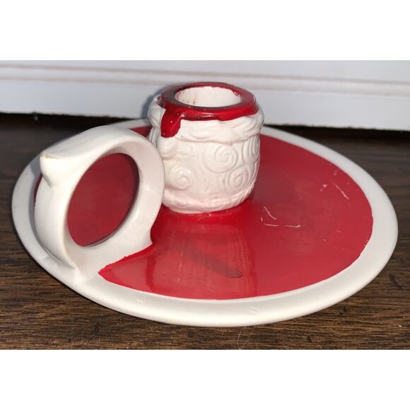 Vintage CHRISTMAS Santa Claus Face/Head Candle Holder Figure Japan - Picture 4 of 8